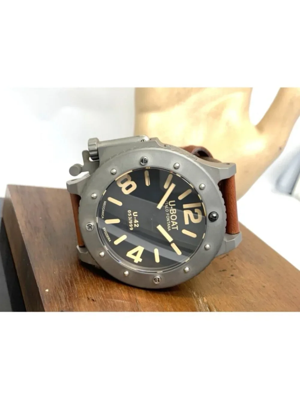 U-Boat U-42 Men's Watch Titanium Case Lefty Automatic Limited Edition 53mm + Box